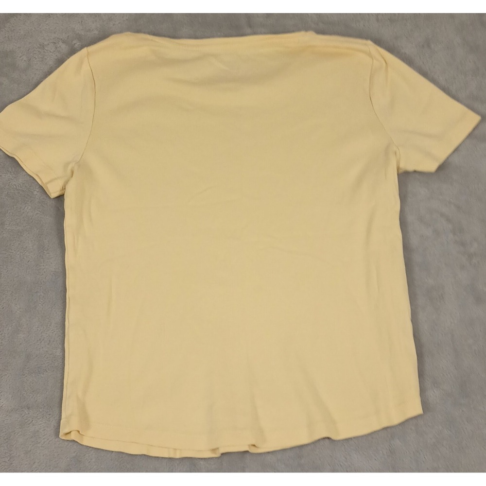 Chico's soft butter yellow ladies tee, size M - Picture 3 of 3